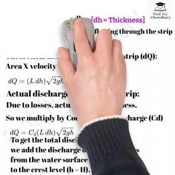 DISCHARGE OVER A RECTANGULAR NOTCH_DERIVATION [English]#fluid #fluiddynamics #physics