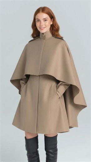 Eight Ways to Catch the Wind. Architecture You Can Wear #diyfashion #sewing #trenchcape