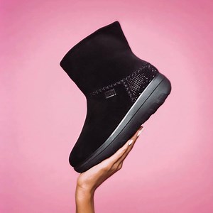 Walk through your winter wonderland with ease in our Mukluk boots https://fitflop.co/mukluk-shimmercrystal | FitFlop