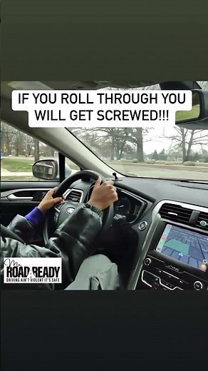 🛑 No Roll-Throughs: The Importance of a Full Stop at Stop Signs 🚗⏹️