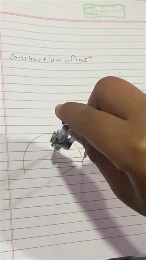 Constructing a 105 Degree Angle Using a Compass