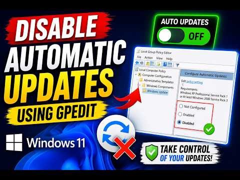 How to Disable Windows Automatic Updates in Windows 11