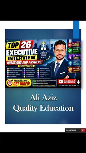 Executive Interview Questions and Answers
