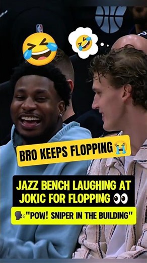 Jazz TROLLING Jokic for FLOPPING😭