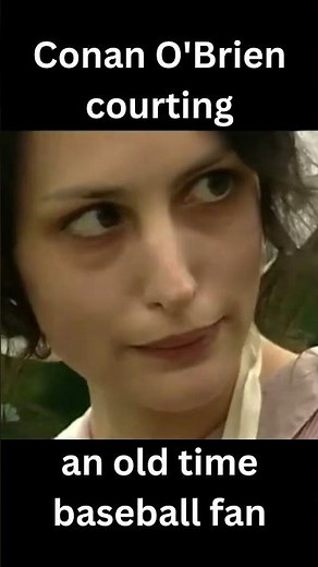 Conan O'Brien courting Old fashion baseball fan #shorts