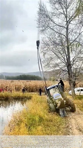 Lifting to Liberation: How Cranes Rescue Trapped Tractors