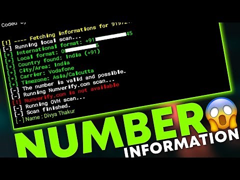 Phone number information gathering Termux | number se information kaise nikale 2023