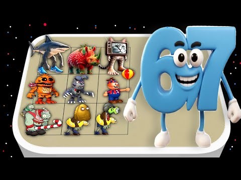 FNF 67 Merge Battle - Italian Brainrot Meme vs Zombies Plant, Plants vs Zombies,