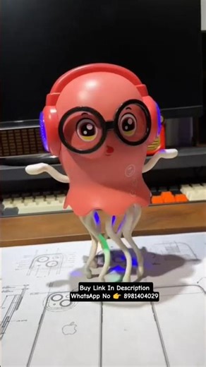 Musical Dancing Octopus Toy for Kids | USB Rechargeable Fun #KidsToy #DancingOctopus #BabyFun