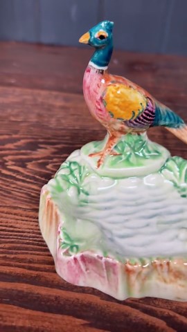 Vintage Beswick Pheasant Trinket Dish, Porcelain Animal Figurine, Ceramic Ring Holder, Bird Lover Gift, Hand Painted Pottery Jewelry Tray - Etsy