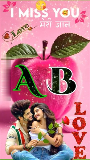 Chahaa hai tujhko AB Cupple #Name letters Art video #trending #love #Cupple Letter video #whatsapp