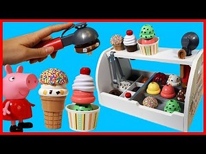 佩佩豬小豬佩奇玩可愛木質冰淇淋玩具過家家