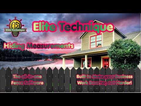 Hiding Measurements on the Fence Drawing