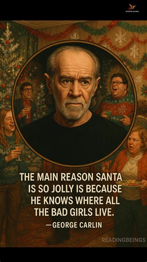 George Carlin Santa being jolly #humorquotes #readingbeings #inspiringquotes | Reading Beings