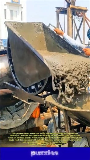 Concrete Mixer Pouring Process | Fast & Efficient Construction Work!.