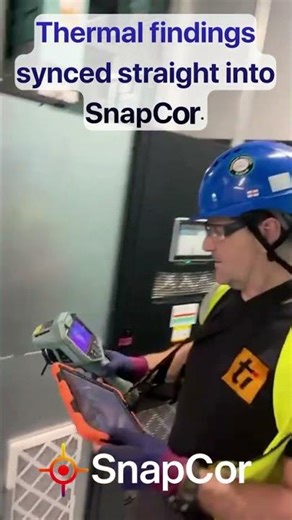 Live Data Center Busbar Inspection | SnapCor Thermal Workflow Automation #thermography #shorts