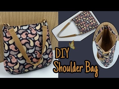 DIY Cara Membuat Tas/Shoulder Bag Tutorial & Pattern