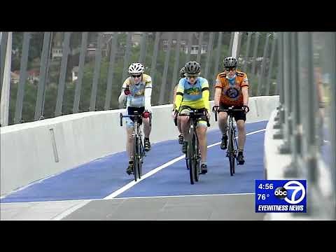 Bicycle, pedestrian path opens on Gov. Mario M. Cuomo Bridge