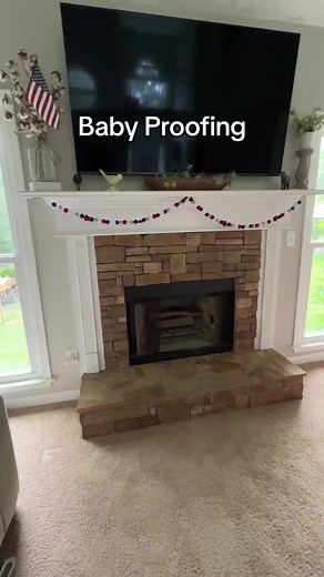 Baby Proofing our Fireplace - Safety Tips and Hacks for Parents