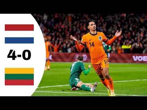 Netherlands VS Lithuania 4-0 Highlights | European World Cup Qualifiers 2026