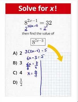 Exponential equation with different base.
