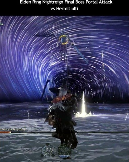 Elden Ring Nightreign Final Boss Portal Attack vs Hermit ulti