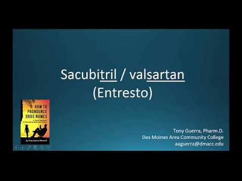 (CC) How to Pronounce sacubitril/ valsartan (Entresto) Backbuilding Pharmacology