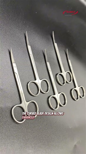 Premium Iris Scissor Curved | Surgical Precision Stainless Steel 11cm ✂️ #irisscissors #scissors