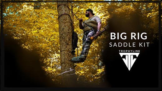 3.2K views · 42 reactions | The BIG RIG – offers you our biggest platform, the mission, in a saddle hunting kit built for easy use and all day comfort for all sizes… With plenty of room on the saddle platform to turn, stand, and shoot. | Trophyline | Facebook