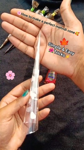 How To Make a perfect mehndi cones 🌺#shorts #mehndi #ytshorts
