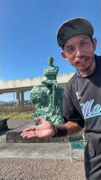 ズッコケと共に見るご当地名所巡り74 無人島長平像 #ド根性散歩 #高知 #香南市