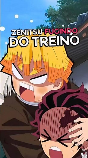 Zenitsu fugindo do treino⚡️(Dublado) 🇧🇷 / Kimetsu Hashira Training Arc \\ #anime #animes #animebrasil