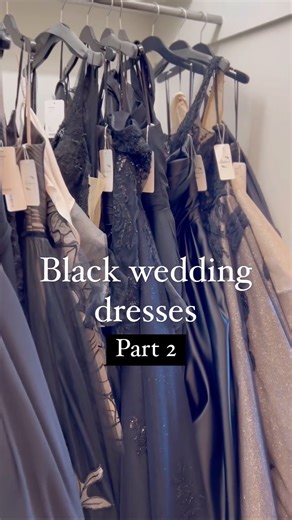 Black wedding dresses 🖤 just in time for spooky season 👻 No matter what style you are dreaming of for your wedding day, we are here to bring your wedding inspo to life 😘 #blackweddingdress #weddinginspo #weddingideas #halloweenwedding #gothbride #modernbride #blackwedding #gothwedding #spookyseason #blackismyhappycolor #ialwayswearblack #blackdress #bridalfashion #weddingdressshopping #bride #engaged #weddingoutfits | Believe Bride
