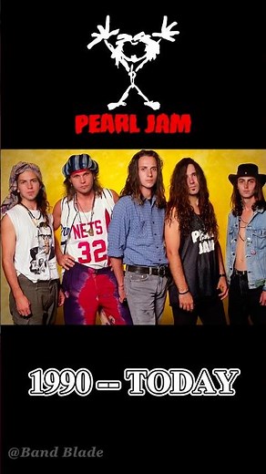 Pearl Jam（1990–today）：One of the Big Four of Grunge.#pearljam #band #rock #rockstar #grunge