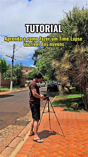 Aprenda a como fazer Time Lapse ☁️ - Abra as opções da sua câmera e procure pela opção