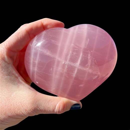 Polished Rose Quartz Heart – AAA Healing Crystal, 1lb 6.8oz 3.5x4.25x2 (MM020) - Etsy
