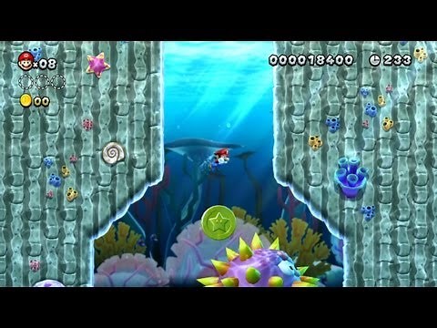 New Super Mario Bros. U -- Third Star Coin in Tropical Refresher