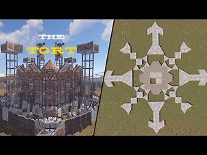 THE TORT 4x4 TUTORIAL - CLAN BASE IN RUST •OPEN CORE•WIDE GAP•BASE DESIGN RUST 2024