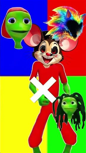 Spot The Wrong Alien Head!👽 #challenge #funnyshorts #wrongheads#AlienDance