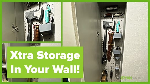 DIY Between Stud Shelves | Hidden In-Wall Storage Between Studs