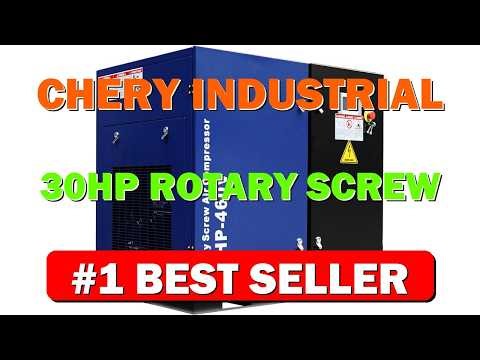 Chery Industrial 30HP Rotary Screw Air Compressor 123CFM 125PSI Fixed Speed Industrial - B0GG8YP9QY