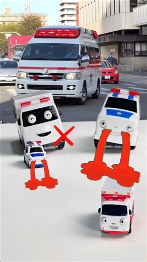 Yes or No Car, Rescue Ambulance Toys, Police Car 🚔 #toys #policecar #rescue #automobile #toystory