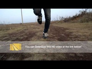 Man Running Fast - Stock Video Footage - Full HD