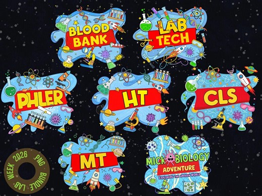 Lab Week 2026 PNG Bundle–medical Laboratory Team, Phlebotomist, MLT & Lab Tech Shirt Design,clinical Lab Assistant Gift Professional Medical - Etsy