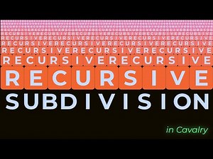 2 ways of creating Recursive Subdivision in Cavalry