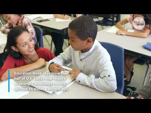 Cursive writing requirement returns to classrooms