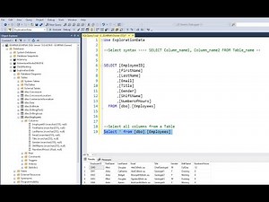 Introduction to SELECT STATEMENT in SQL Server | DML PT3