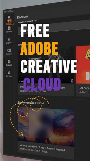 Free Adobe Creative Cloud for NVIDIA RTX Owners