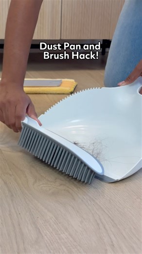 Hack alert! Did you know your new Dust Pan & Brush isn’t just for messes on your floors? Try using the brush to clean off your Dry Mop Pad (and other dry-use favorites like the Duster or Chenille Mop Pad) between washes. 🙌 Just brush them over the trash can or outside to easily whisk away debris between washes. | Norwex