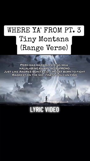 Where Ya' From Pt. 3 - Tiny Montana (feat. Lanzeta, Juanthugs, Range, Sinio, Kris Delano, Hev Abi) (Lyric Video) (Range Verse)